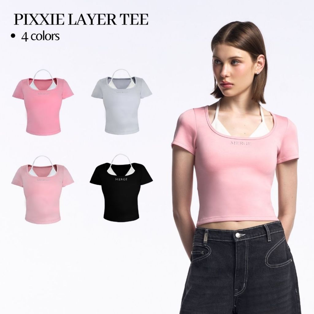 Merge Official - Pixxie Layer Tee (พร้อมส่ง)