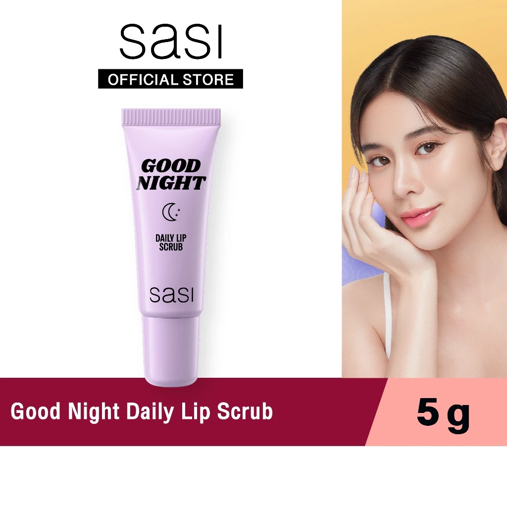 [ใหม่] sasi กู๊ด ไนท์ เดลี่ ลิป สครับ Good Night Daily Lip Scrub 5g