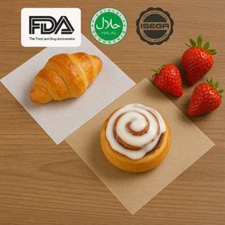 กระดาษรองอาหาร/รอบอบ/ห่ออาหาร Foodgrade ขนาดเล็ก (500 แผ่น)