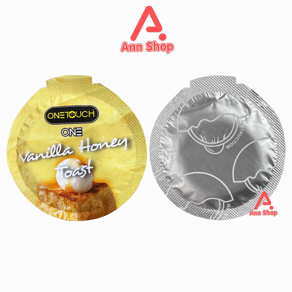 Onetouch One Vanilla Honey Toast ถุงยางอนามัย วันทัช วัน วานิลลา ฮันนี่โทสต์ ขนาด 53 มม. [แบ่งขาย 1 ชิ้น] One touch ราคา ถูกที่สุด ดีลบีเคเค แกลเลอรีภาพที่ 3