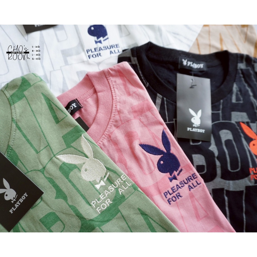 New เสื้อยืดแขนสั้นงานผ้าพิมพ์ลาย งานปัก– งานป้าย  มี 5 สี 4 ไซส์ S M L XL No.96 ราคา ถูกที่สุด ดีลบีเคเค แกลเลอรีภาพที่ 3