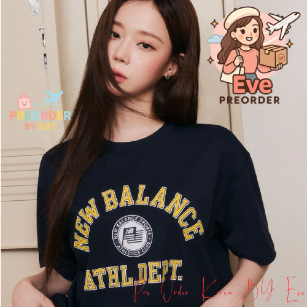 🇰🇷 New balance NBNEF21593 / UNI College Club Short Sleeve T-shirt