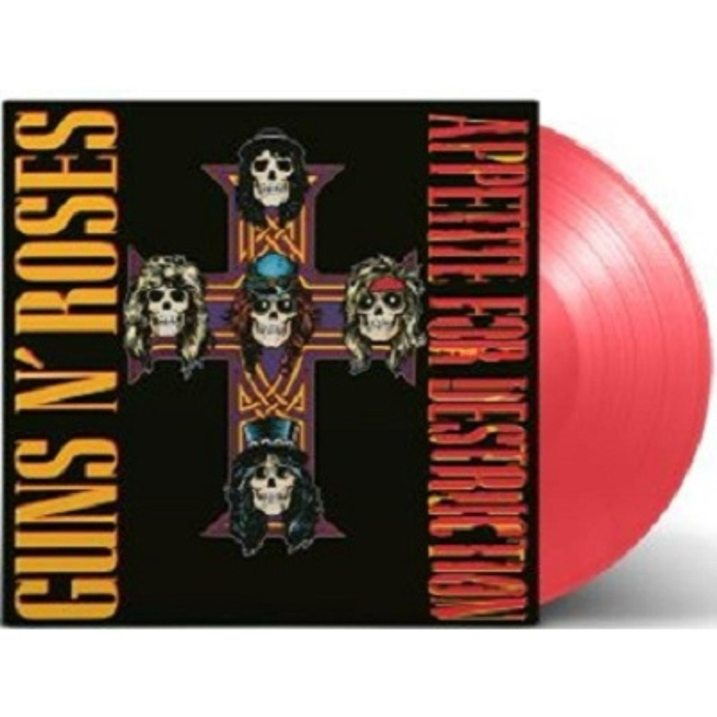 (พร้อมส่ง)แผ่นเสียง​ Guns N' Roses ‎Appetite For Destruction , Black Vinyl, Reissue,  EU มือหนึ่ง ซี