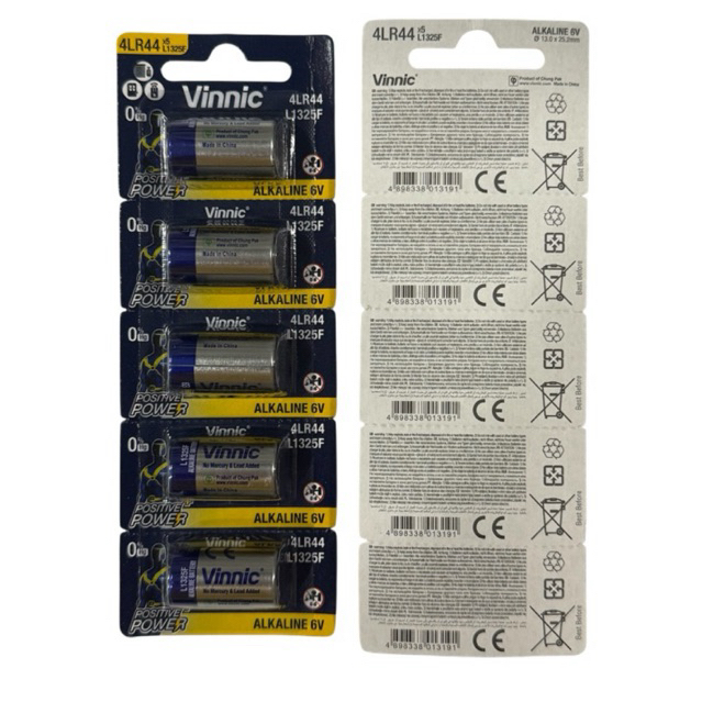 Vinnic 4LR44/L1325F alkaline 6V ของแท้ บริการส่งด่วนรับสินค้าภายในวัน*