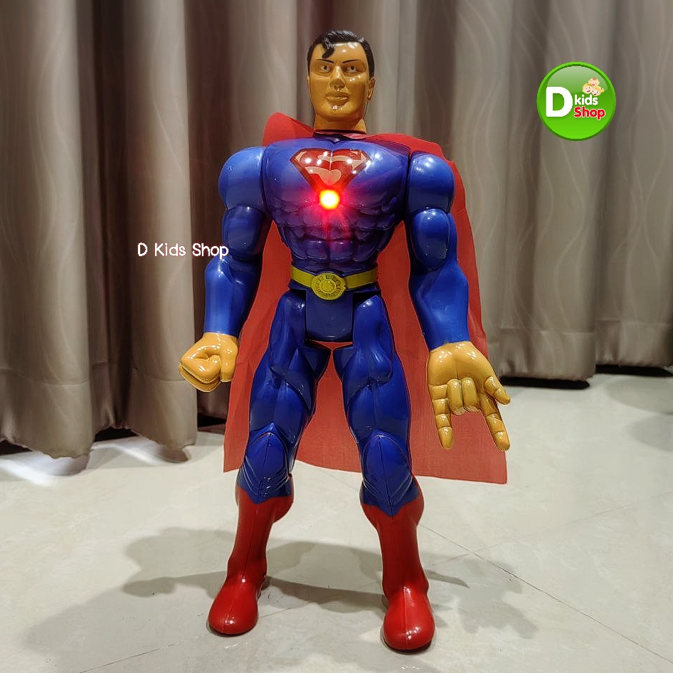 SDKT1 หุ่นซุปเป อร์แมน Sup erman โมเดลหุ่นยนต์  ตัวใหญ่ ใส่ถ่านมีเสียง มีไฟ ของเล่นเด็ก ของขวัญ - รูปที่ 3