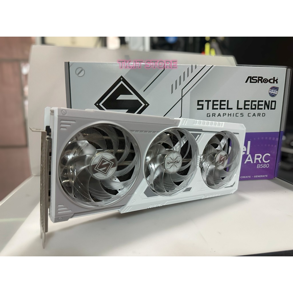 Intel Arc B580 Steel Legend 12GB OC/GDDR6 192-bit Asrock (มีประกันเหลือ มือ2)