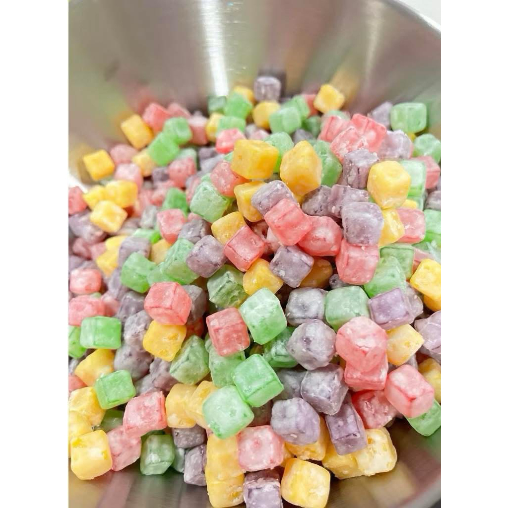 เยลลี่น้ำแข็งผลไม้รวมเม็ดเปรี้ยว อร่อย หนึบหนึบ รสชาติเปรี้ยวหวาน อร่อยมาก