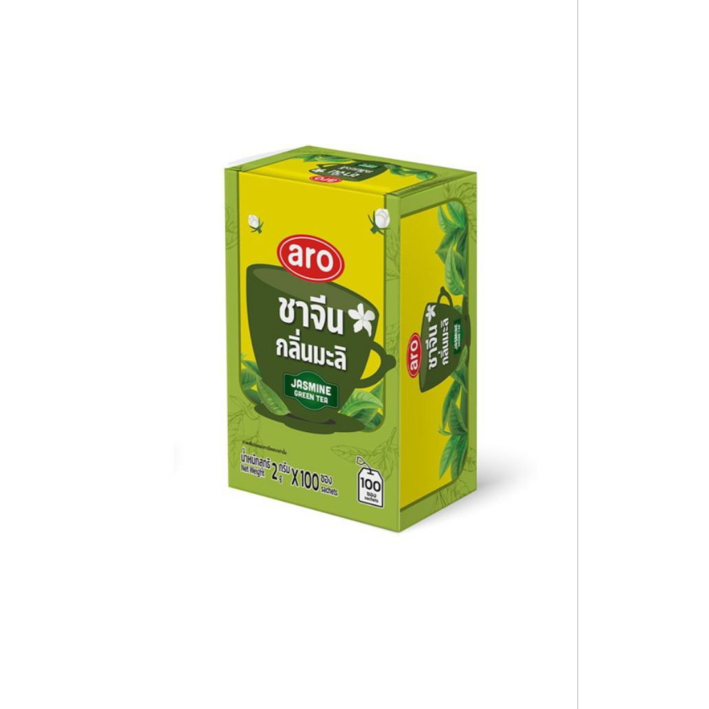 เอโร่.ชาจีน กลิ่นมะลิ ขนาด100ซอง/2กรัม:ซอง