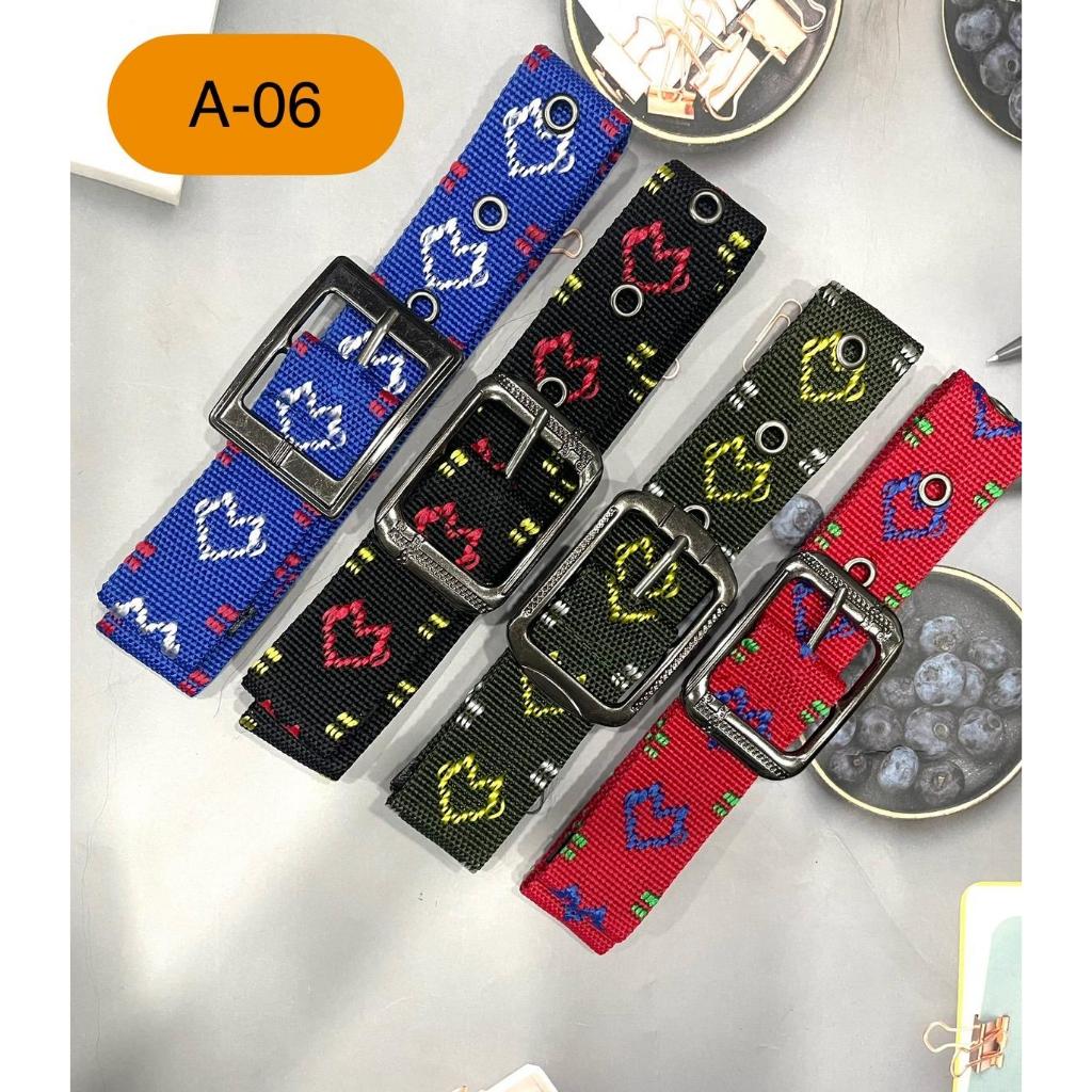 เข็มขัดแฟชั่นเด็ก เข็มขัดผ้า เข็มขัดเด็กผู้ชาย A-06