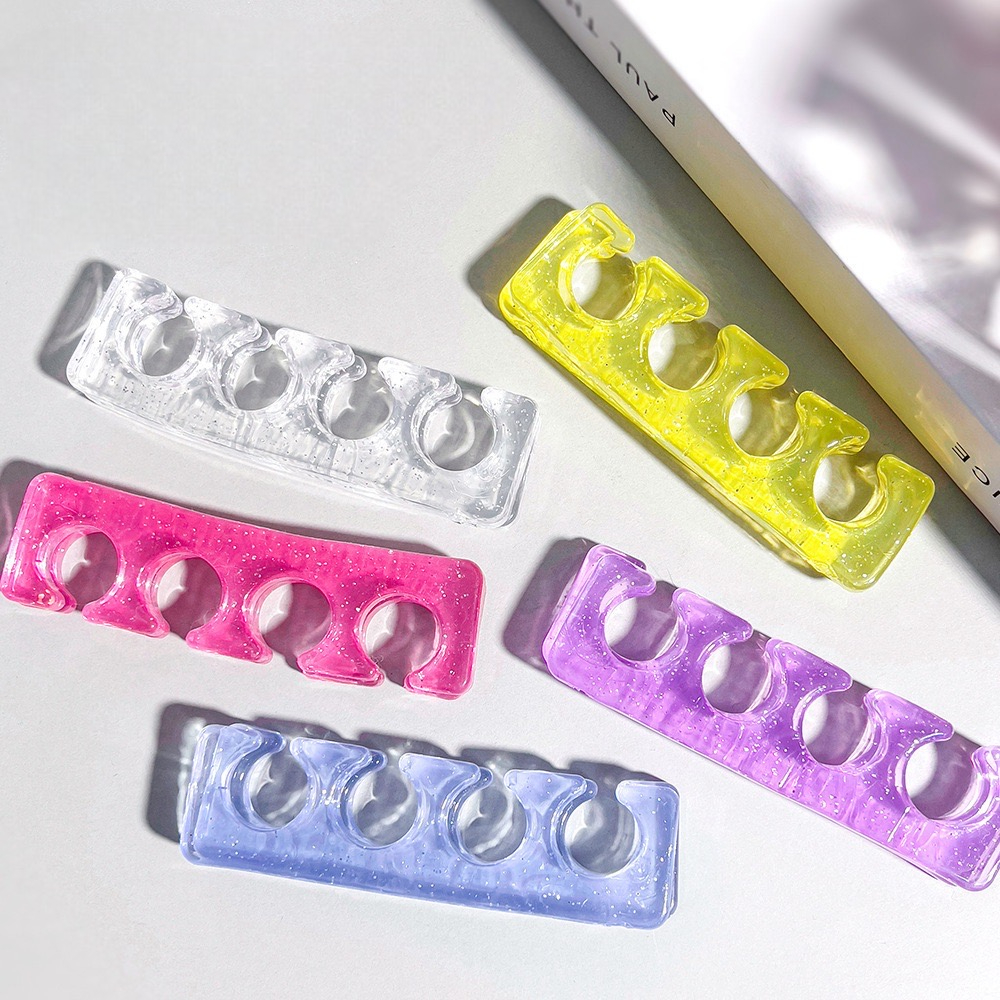 ที่คั่นนิ้ว ยางคั่นนิ้วทำเล็บ มีให้เลือกหลายสี ที่คั่นเล็บแบบซิลิโคน 1 คู่