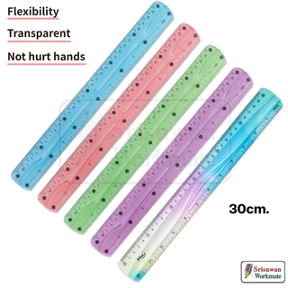 COKAI ไม้บรรทัดเยลลี่ คละสี 1 ชิ้น ไม้บรรทัดงอได้ ไม้บรรทัด Soft Twist Ruler บิดงอได้ Flexible Ruler RUJI
