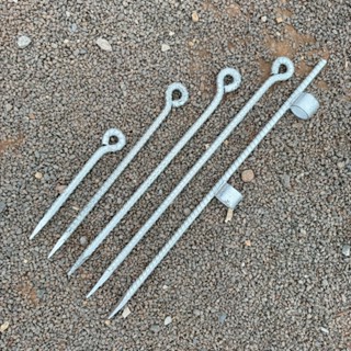 สมอบก เหล็กปลายแหลม สมอปักเต็นท์ เหล็กดัดกลม ยึดโรงเรือน