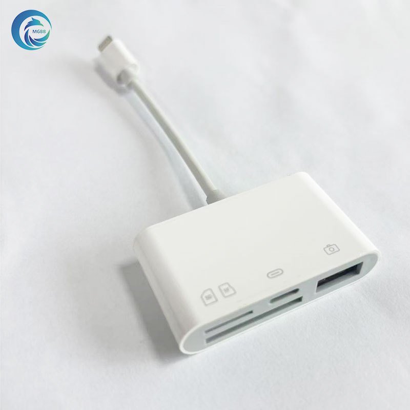 MGBB LT+SD+TF+USB3.0 เมมโมรี่การ์ด มัลติฟังก์ชั่น อะแดปเตอร์ OTG สำหรับ โทรศัพท์มือถือ