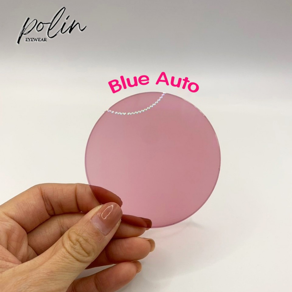 เลนส์ Blue Auto 1.6  เลนส์กรองแสงสีฟ้า ออกแดดเปลี่ยนสี (จำกัดค่าสายตา )
