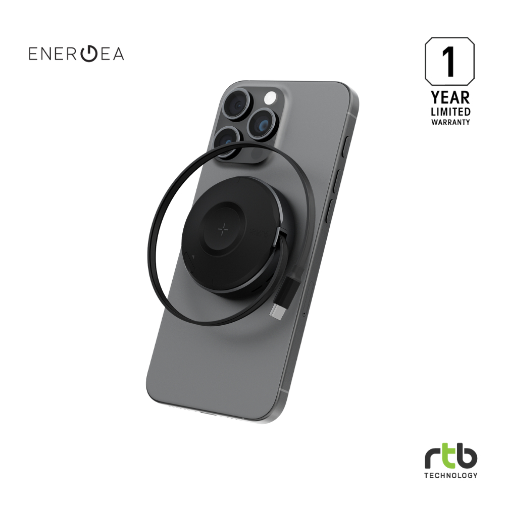 Energea MagDuo Arc แท่นชาร์จ ไร้สายแบบแม่เหล็ก พร้อมสายชาร์จ พกพาสะดวก USB C 2 in 1 Wireless Charger - รูปที่ 6