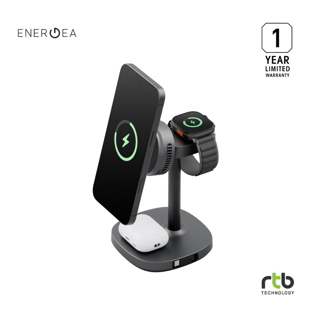 Energea MagArctic Stand แท่นชาร์จไร้สาย 4-In-1 Thermo Cool Wireless Charging Stand