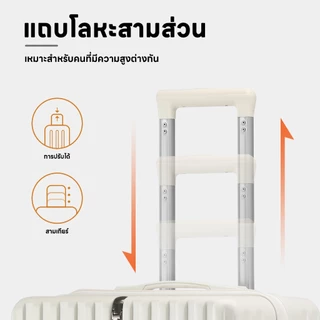 Kingsun กระเป๋าเดินทาง 20/24/28 นิ้ว ล้อคู่ 8 ล้อ ทำจากวัสดุ ABS หมุน 360 องศา น้ำหนักเบา สะดวก กระเป๋าเดินทางล้อลาก