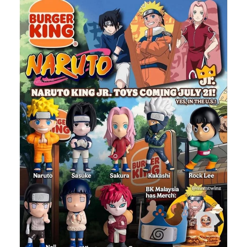 โมเดล Naruto X Burger king สุ่ม