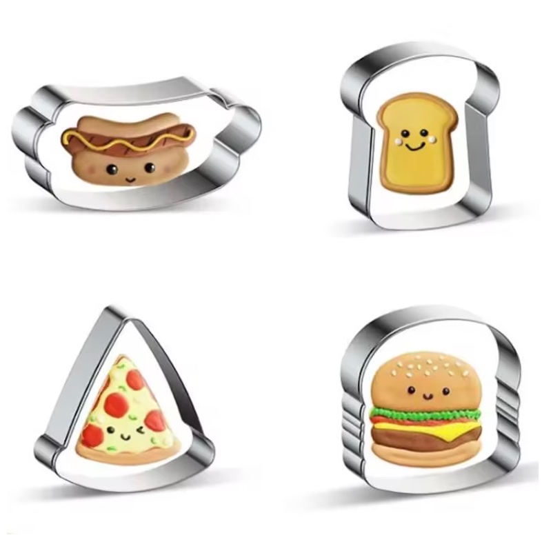 พิมพ์กดคุกกี้ Cookie Cutter รูปขนมปังแบบต่างๆ พิมพ์ฟองดอง ขนมปัง แซนวิช ผัก พิมพ์กดสแตนเลส คุณภาพดี