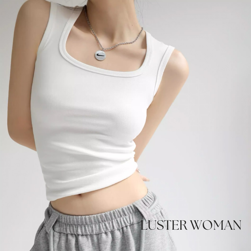 PAYDAY มาใหม่❤️‍ Rosy top[S-XL] เสื้อกล้าม คอยูเหลี่ยม เก็บปีกรักแร้ ทรงสวย ผ้าคอตตอนยูนิ ราคา ถูกที่สุด ดีลบีเคเค แกลเลอรีภาพที่ 8