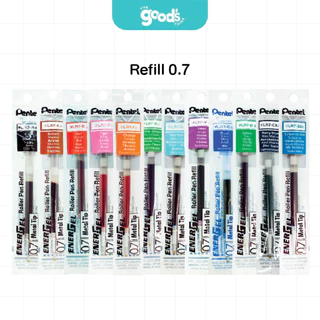 ปากกาเจล Pentel BLN105 / BL107 ปากกา หมึกสี เพนเทล หัว 0.5 / 0.7 mm เปลี่ยนรีฟิลได้ (จำนวน1ด้าม)