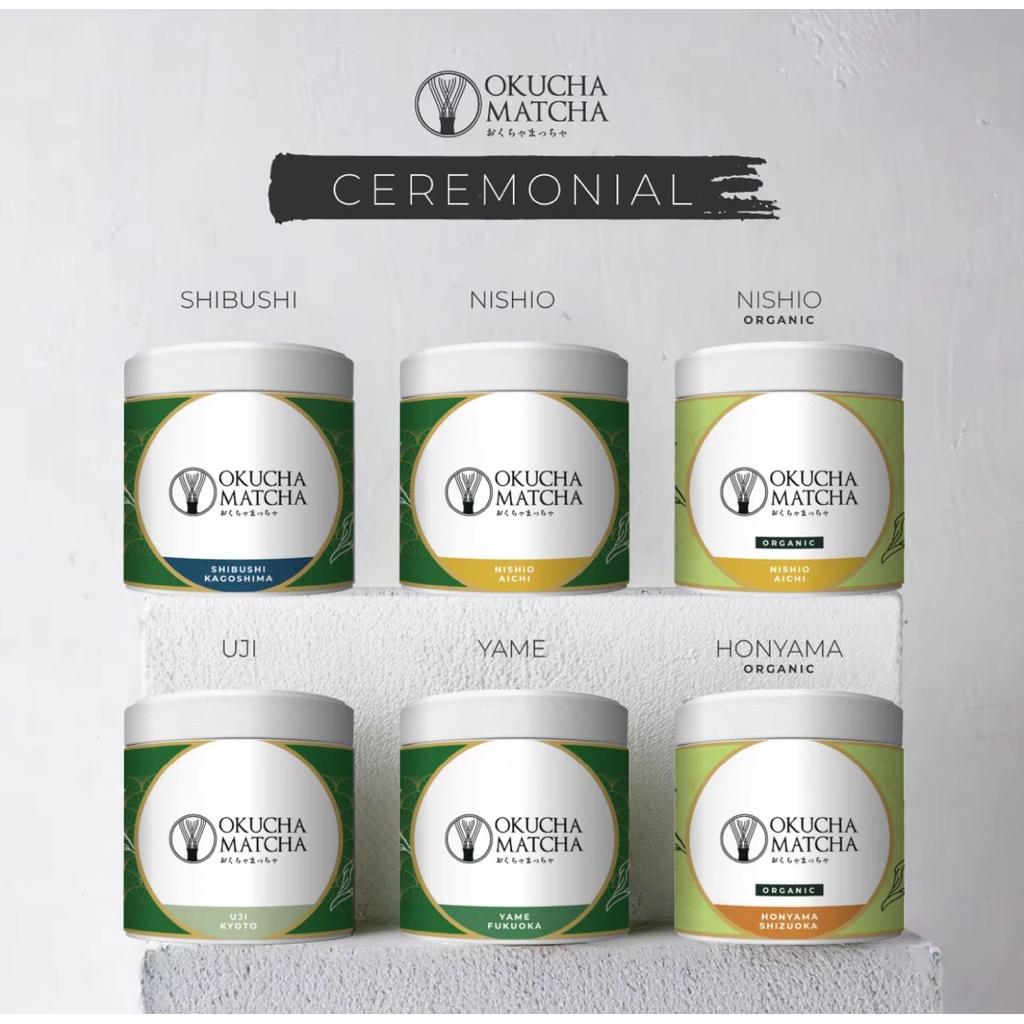 > OKUCHA MATCHA มัทฉะเกรดพิธี (Ceremonial) นำ เข้าจากญี่ปุ่น