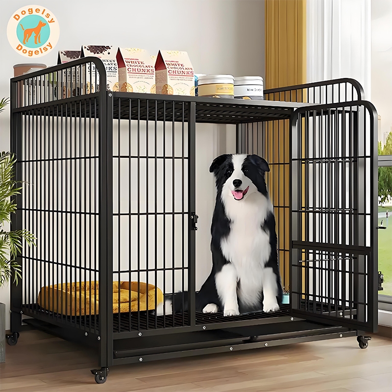 Dogelsy กรงสุนัข กรงหมาใหญ่ กรงหมา เหมาะสำหรับสุนัข แมว และกระต่าย กรงหมาขนาดใหญ่ กรงสุนัขใหญ่