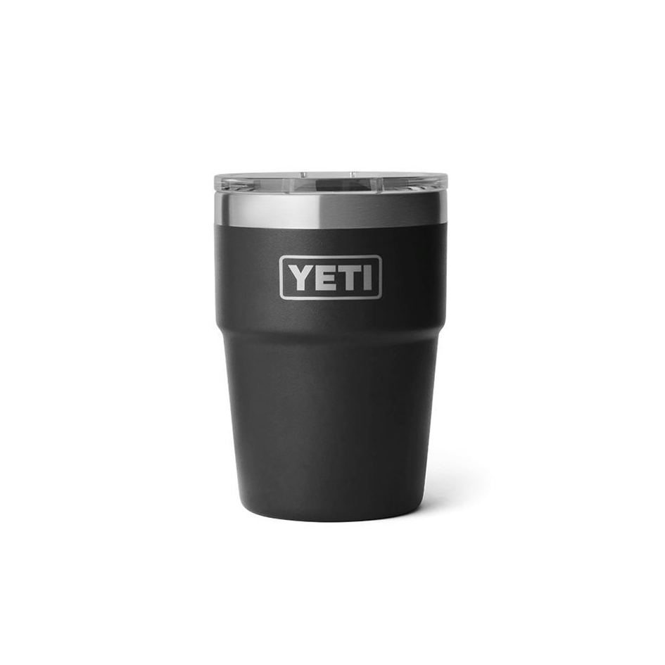 YETI RAMBLER 16 OZ STACKABLE CUP WITH MAGSLIDER LID BLACK