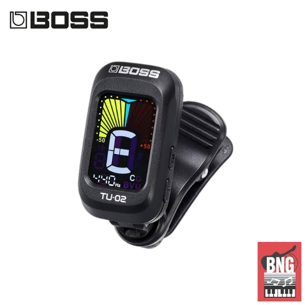 Boss TU-02 Clip-On Tuner เครื่องตั้งสายกีตาร์โปร่ง กีตาร์ไฟฟ้า