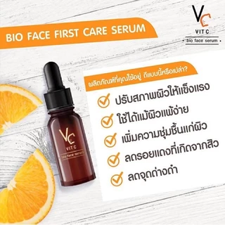 Vc Vit C Bio Face Serum First Care Serum 10 ml. เซรั่มวิตตามินซี ไบโอเฟส เซรั่มน้อ