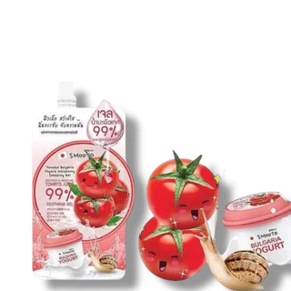Smooto เจลน้ำมะเขือเทศโยเกิร์ต Tomato Bulgaria Yogurt Gel เจลน้ำมะเขือเทศโยเกิร์ต 40ml. สมูทโตะ((ซอง))