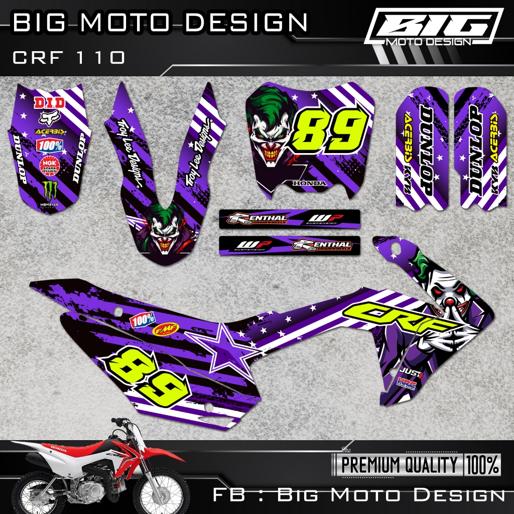 สติ๊กเกอร์ CRF 110 โจ๊กเกอร์ เต็มคัน