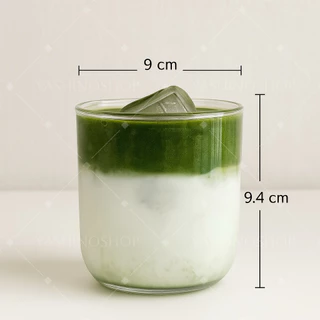 yashinoshop🚀[ส่งด่วนจาก กทม.]🍵 สั่งได้ 1 ใบ ต่อ 1 ออเดอร์เท่านั้น aesthetic 320ml แก้วใส แก้วมัทฉะ ทรงกระบอก แก้วหนา