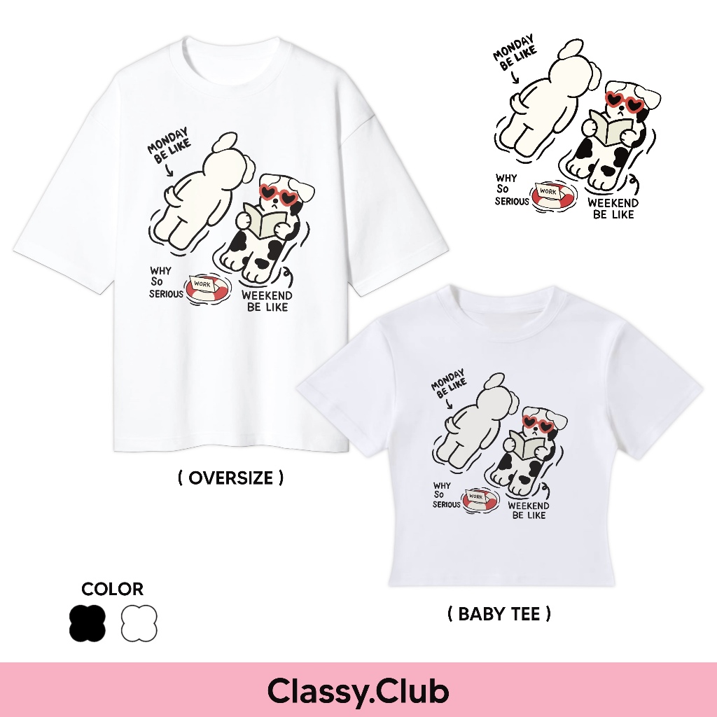 Classy.club - เสื้อยืด Oversized & Baby-tee : Why so serious