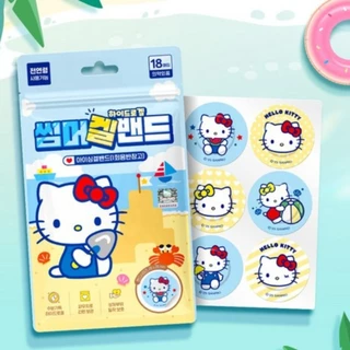 แผ่นแปะแก้คันจากยุงและแมลงกัด Sanrio และ Baby Shark ขนาด 18 ชิ้น จากเกาหลี