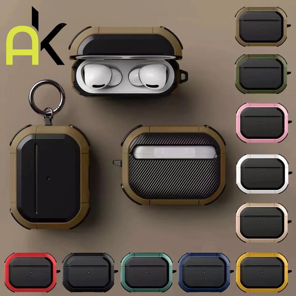For เคส Airpods 4 1/2/pro PC + TPU Thunder Battlegear Airpods 3 Pro 2 หูฟัง EarPods เคส กล่องชาร์จ เคสกันกระแทก