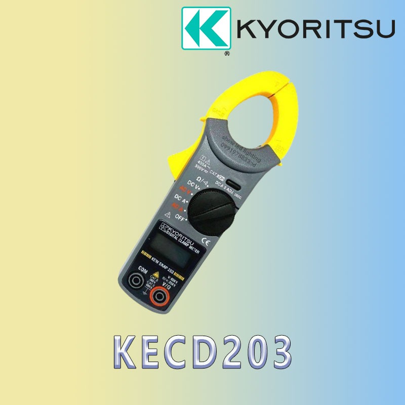 KECD203 SNAP203 // KEWSNAP203 //  KEWTEC KT203  ดิจิตอลแคล้มป์มิเตอร์ AC/DC 400A. ″KYORITSU″