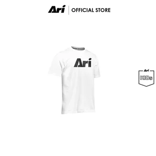 ARI KIDS ESSENTIAL SIGNATURE TEE - WHITE/BLACK (AAP2813-02) เสื้อยืด เด็ก อาริ ESSENTIAL SIGNATURE สีขาว