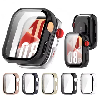【กรณี + สายรัด】สายซิลิโคนแม่เหล็ก For HUAWEI Watch Fit4//Fit 4Pro สายรัดกีฬา + กรณีพีซี For Huawei Fit 4 4 Pro Strap