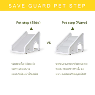 LLC บันไดสัตว์เลี้ยง ปรับระดับได้ 3 ขั้น Safeguard Pet Step (Slide/Wave)