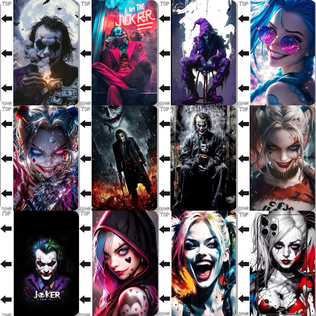 ฟิล์มหลังมือถือ ลาย Joker & Harley