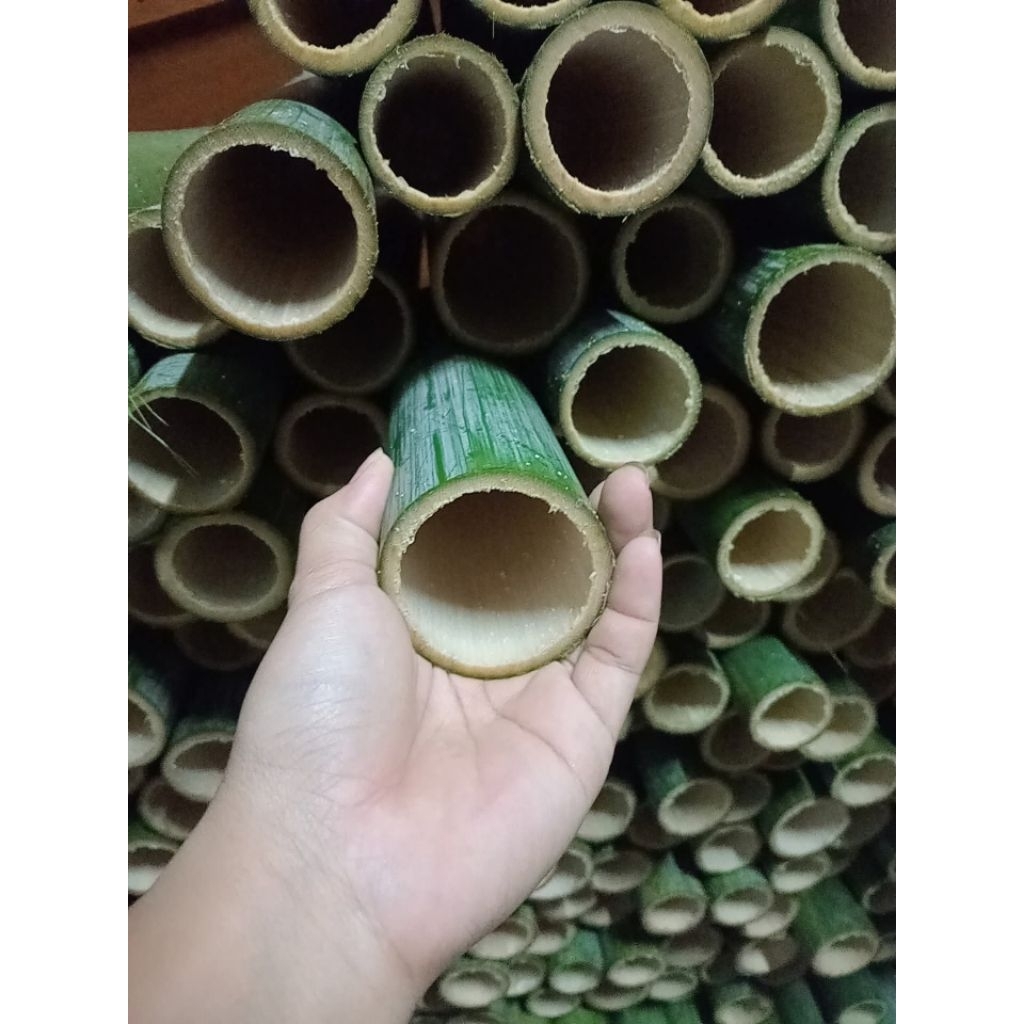 กระบอกไม้ไผ่ กระบอกข้าวหลาม10ชิ้น