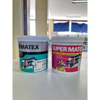 สีน้ำอะคริลิก ชนิดด้าน สําหรับภายนอกและภายใน ซุปเปอร์เมเทค S…