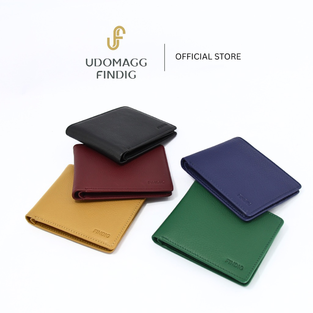 Udomagg&Findig อุดมเอก ฟินดิจ กระเป๋าสตางค์ผู้ชายหนังชามัวร์ รหัส QA481