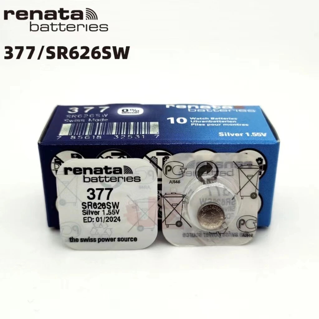 ถ่านกระดุม Renata 377/SR626SW 1.55V 1 ก้อน