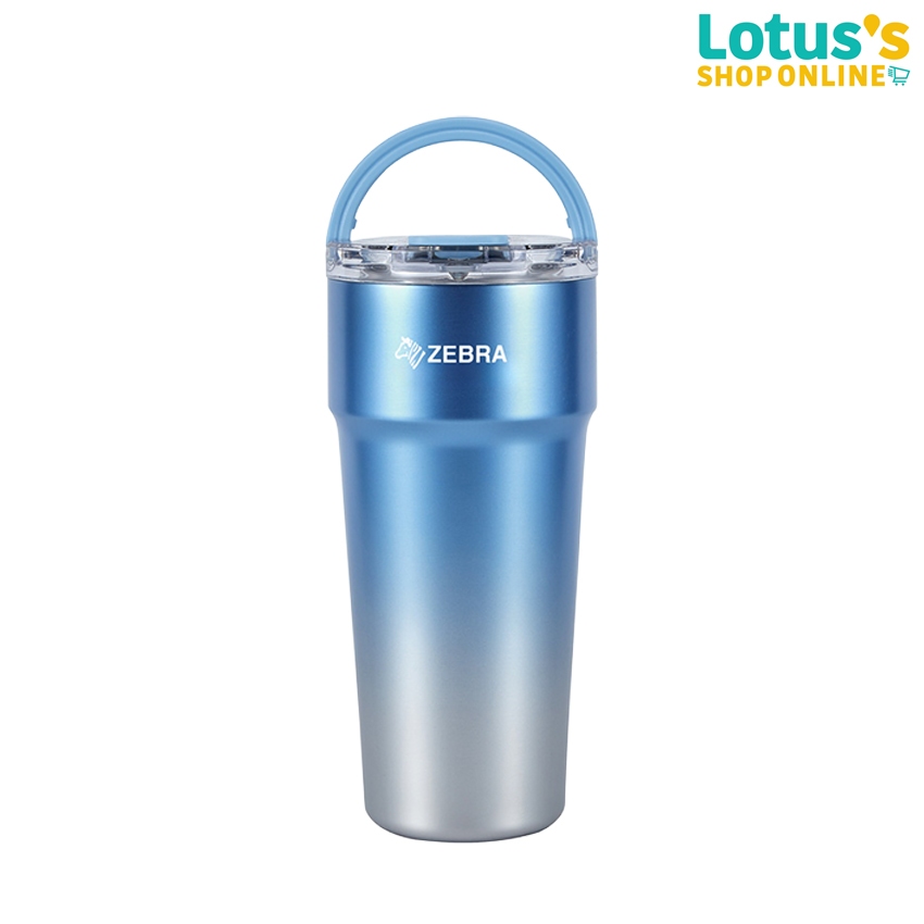 ซีบรา โพลาร์ พลัส ถ้วยน้ำสุญญากาศ ความจุ 0.9 ลิตร สีทูโทนฟ้า ZEBRA POLAR PLUS VACUUM CUP 0.9 LITER CAPACITY TWO-TONE