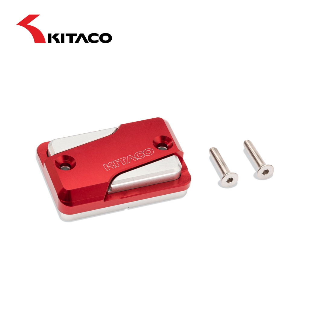 Kitaco ฝาครอบน้ำมันเบรค (เงินแดง) ฝาปิดกระปุกน้ำมันเบรค Honda Dax 125 Super Cub C125 Forza 350