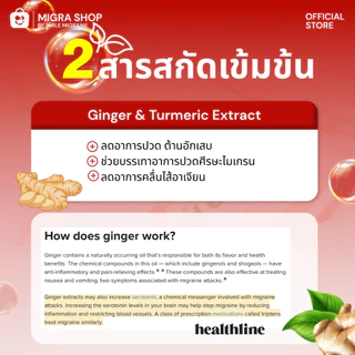 [Pack x 3] MIGRA G ผลิตภัณฑ์ลดปวดไมเกรนทานเฉพาะเวลาปวด