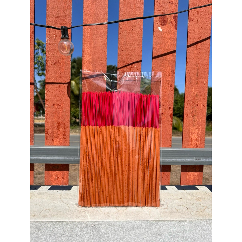 ธูป ธูปไหว้พระ ธูปหอมสีส้ม,กลิ่นธรรมชาติ  1 kg (มี600-700ดอก) - รูปที่ 2