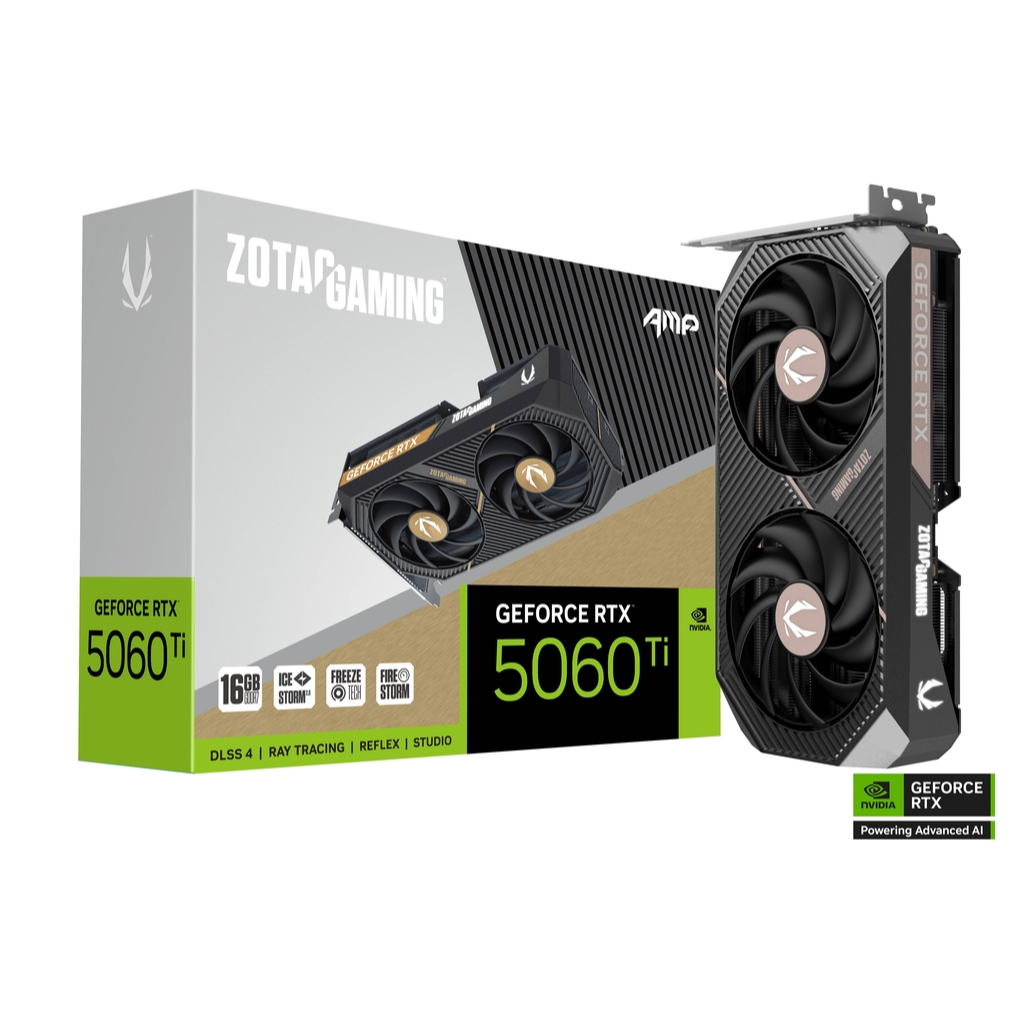 ZOTAC GAMING GEFORCE RTX 5060 Ti 16GB AMP GDDR7 (ZT-B50620F-10M)